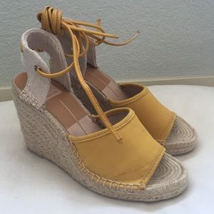 Dolce Vita lace-up espadrille wedges