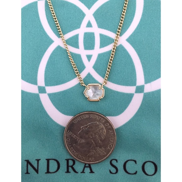 NWT Kendra Scott Mabel Gold Ivory Pearl Necklace - Picture 3 of 4