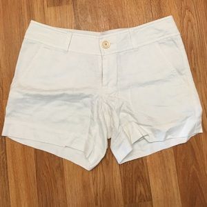 Lily Pulitzer White Anchor Stitched Shorts