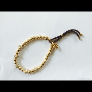 Michael Kors Gold Tone Beaded Fireball Bracelet
