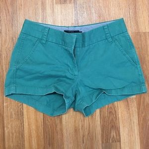 J.Crew Green Chino Shorts