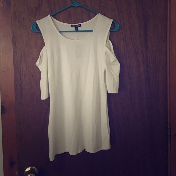 Express cut out shoulder shirt