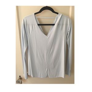 Blue Abercrombie Warm up shirt