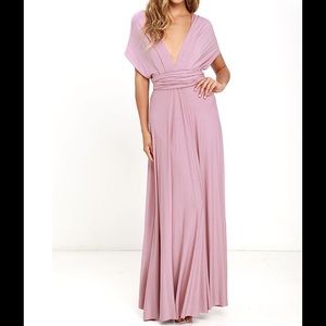 Lulus mauve infinity dress