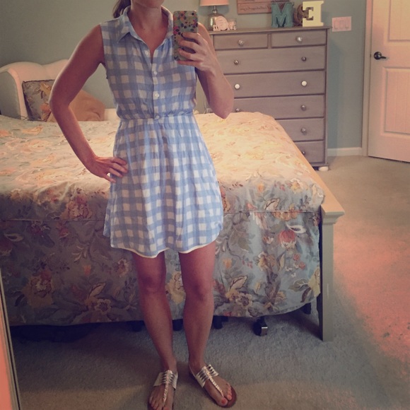 Adorable Blue and white picnic dress 😀