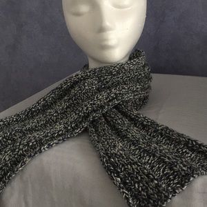 💙Handmade Denim/White Marled Scarf💙