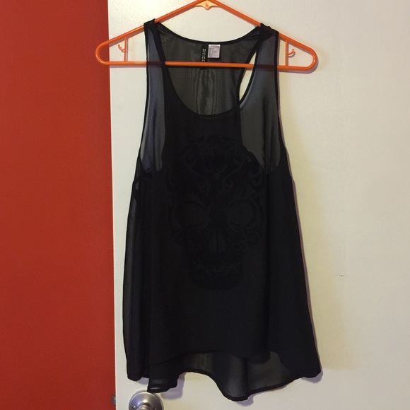 Sheer black tank top - Picture 1 of 3