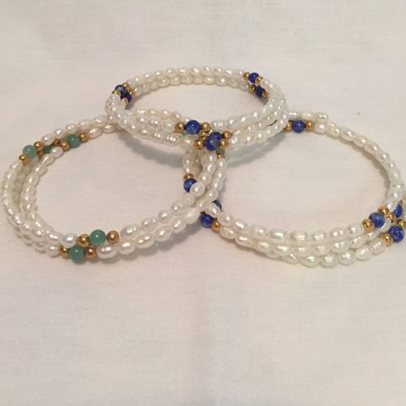 Pretty White bread bracelets - Picture 2 of 2