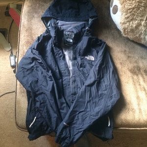 Black North Face Rain Jacket