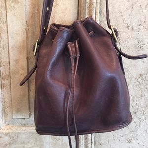 Coach drawstring bucket bag