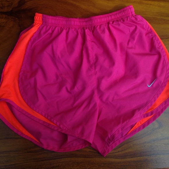 Pink and Orange Nike running short