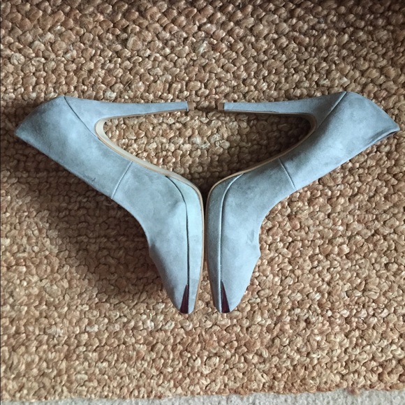 NWOB ASOS PARLOUR SAGE SUEDE LEATHER PUMPS HEELS 9 - Picture 6 of 8