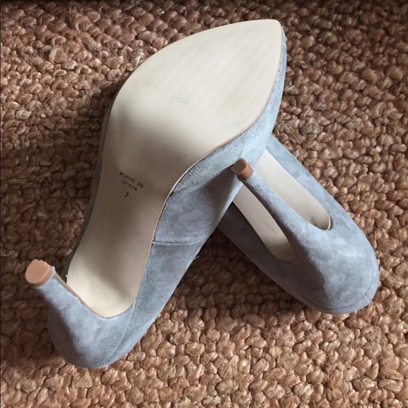 NWOB ASOS PARLOUR SAGE SUEDE LEATHER PUMPS HEELS 9 - Picture 7 of 8