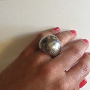 Chunky silver ring