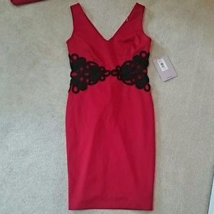 Js Collections red and black dress