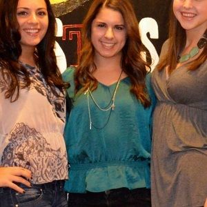 Michael Kors long sleeve peplum top