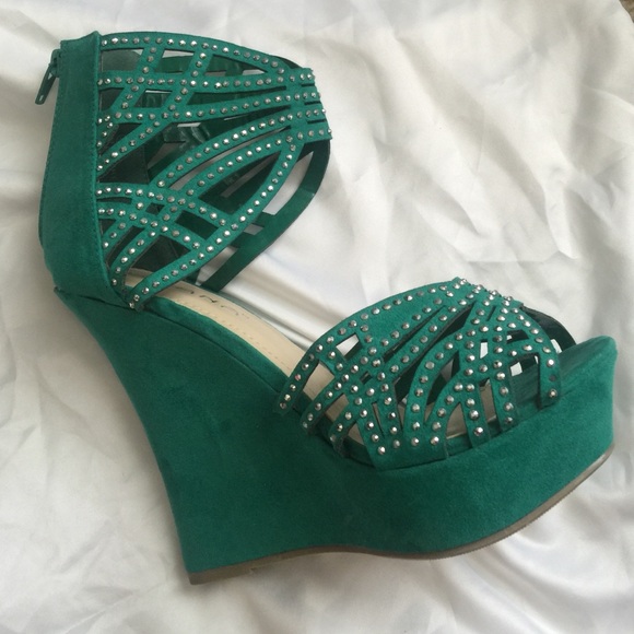 Teal Platform/wedge