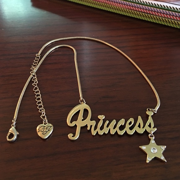 Betsey Johnson Gold Princess Necklace