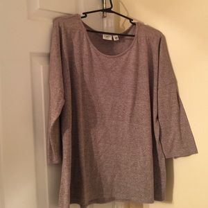 Beige 3/4 sleeve top