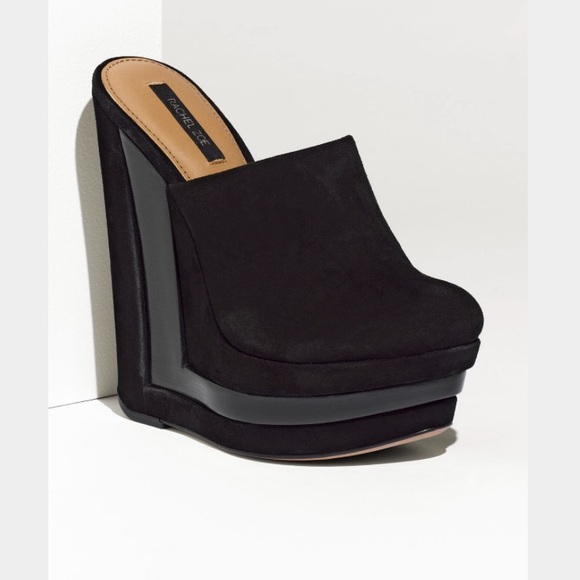 Rachel Zoe Emma suede wedge mules