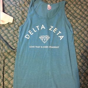 Delta Zeta blue diamond tank