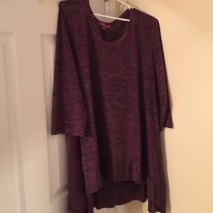 Purple/black tunic
