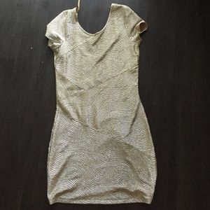 Gold free people dress