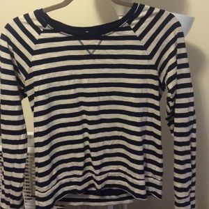 Forever 21 long sleeve white and dark blue shirt.