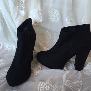 Black Suede Booties!
