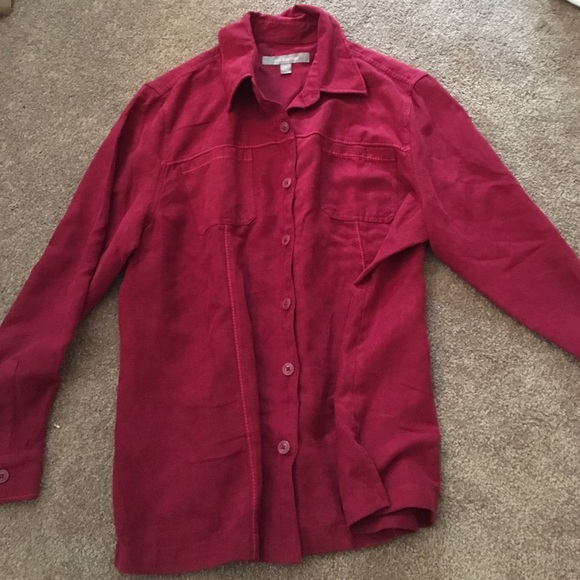 Red suede jacket