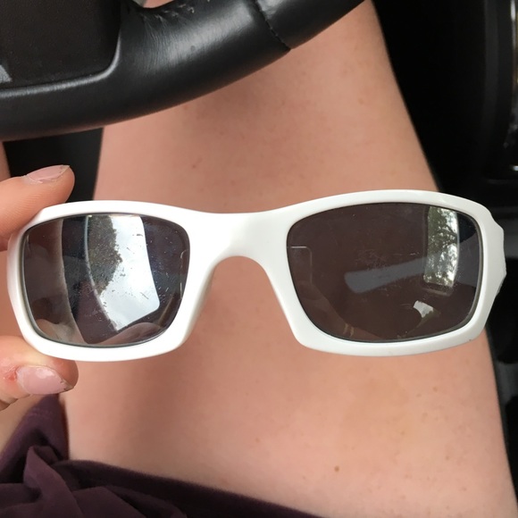 white Oakley sunglasses