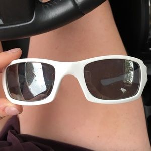 white Oakley sunglasses