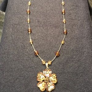 Gold toned necklace