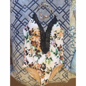 Anthropologie Full Piece Swim Suit