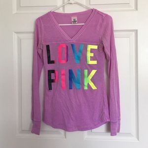 Victoria secret pink long sleeve shirt