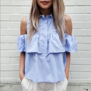 Off Shoulder ruffled top
