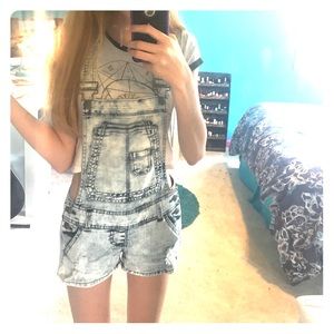 Acid Wash Overalls