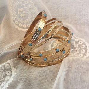 Turquoise Studded Bangles