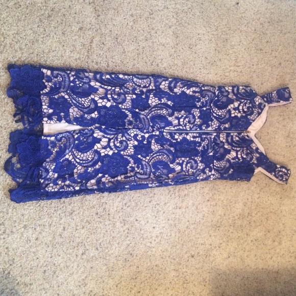 NWT Royal Blue Lace dress - Picture 4 of 4