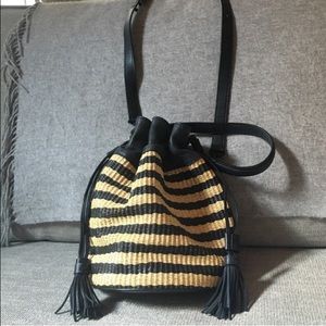 Loeffler Randall woven bucket bag