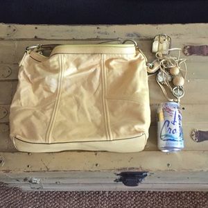 JUICY COUTURE 100% LEATHER OVERSIZED BAG PURSE HOBO BAG