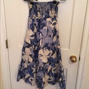 Tibi strapless flower dress