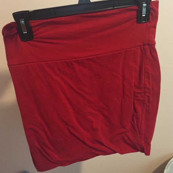 Red Bandeau Skirt