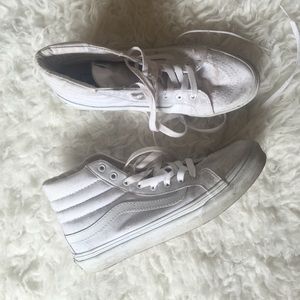 Vans White High Tops