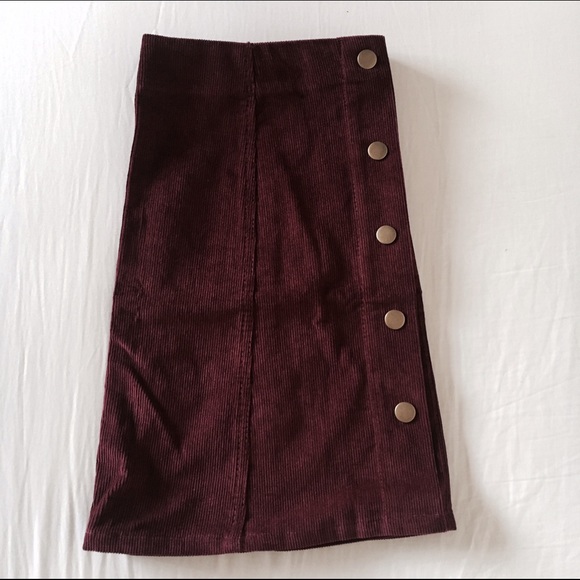 ✖️SOLD✖️Topshop Burgundy Skirt