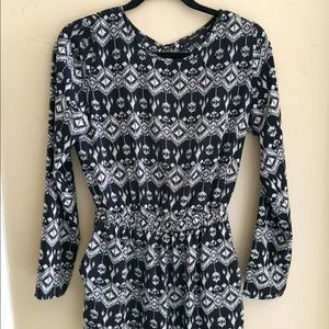 tribal long sleeve romper