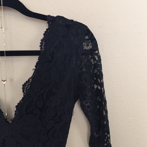 Black Lace Dress - Picture 2 of 4