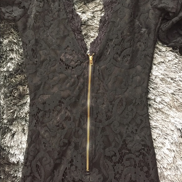 Black Lace Dress - Picture 3 of 4