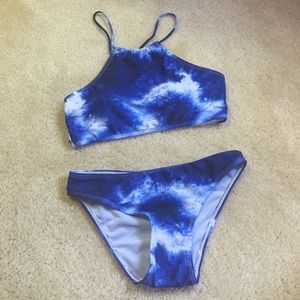 High neck tie dye bikini set!!! Sale!!!