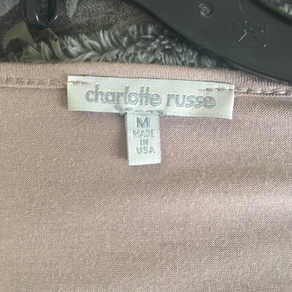 Charlotte Russe Mauve Crop Top Size M - Picture 2 of 4